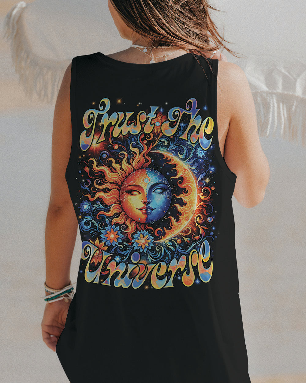 TRUST THE UNIVERSE SUN AND MOON ALL OVER PRINT - TYQY0601243