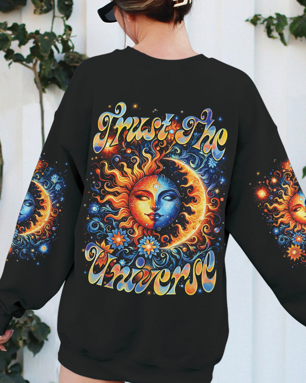TRUST THE UNIVERSE SUN AND MOON ALL OVER PRINT - TYQY0601243