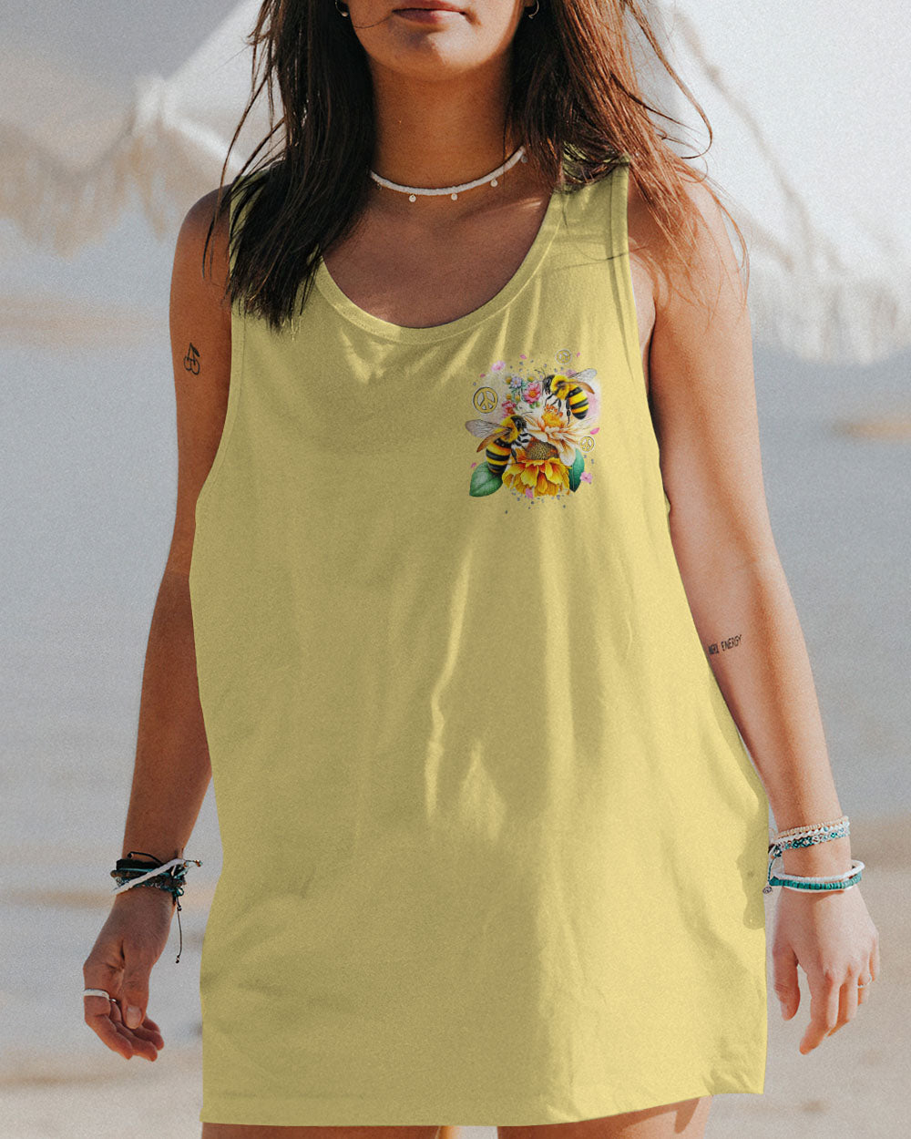 BEE YOU THE WORLD WILL ADJUST ALL OVER PRINT - TYQY0601244