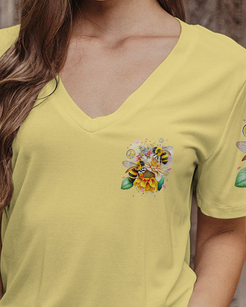 BEE YOU THE WORLD WILL ADJUST ALL OVER PRINT - TYQY0601244
