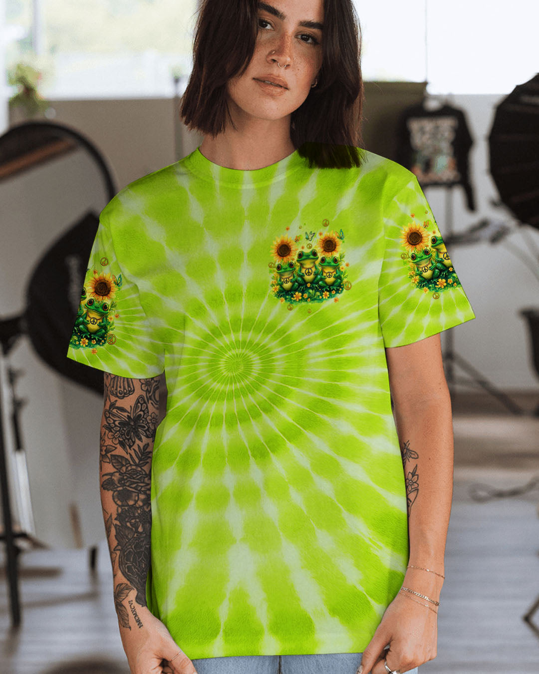 GOOD TIMES CRAZY FRIEND FROG TIE DYE ALL OVER PRINT - TYQY0605253