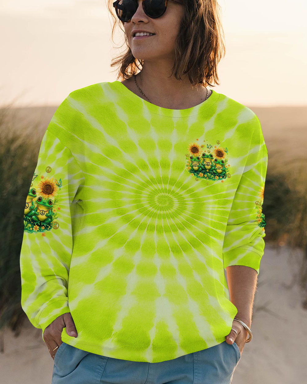 GOOD TIMES CRAZY FRIEND FROG TIE DYE ALL OVER PRINT - TYQY0605253