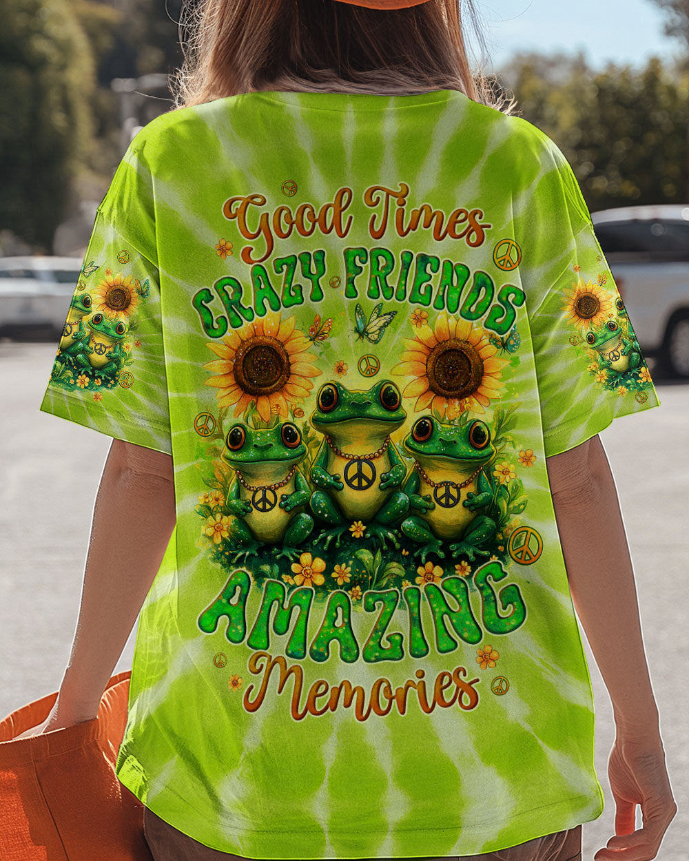 GOOD TIMES CRAZY FRIEND FROG TIE DYE ALL OVER PRINT - TYQY0605253