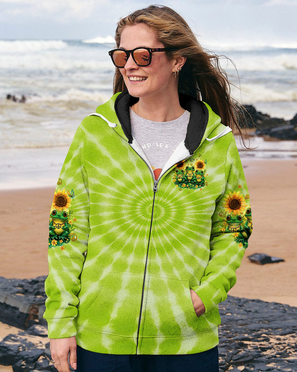 GOOD TIMES CRAZY FRIEND FROG TIE DYE ALL OVER PRINT - TYQY0605253