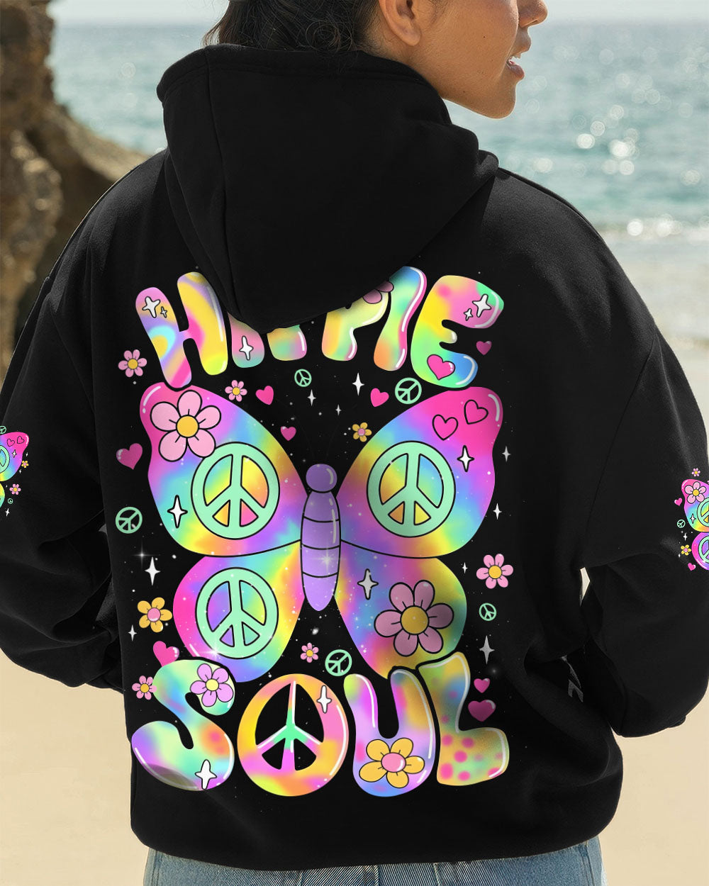 HIPPIE SOUL BUTTERFLY ALL OVER PRINT - TYQY0608252