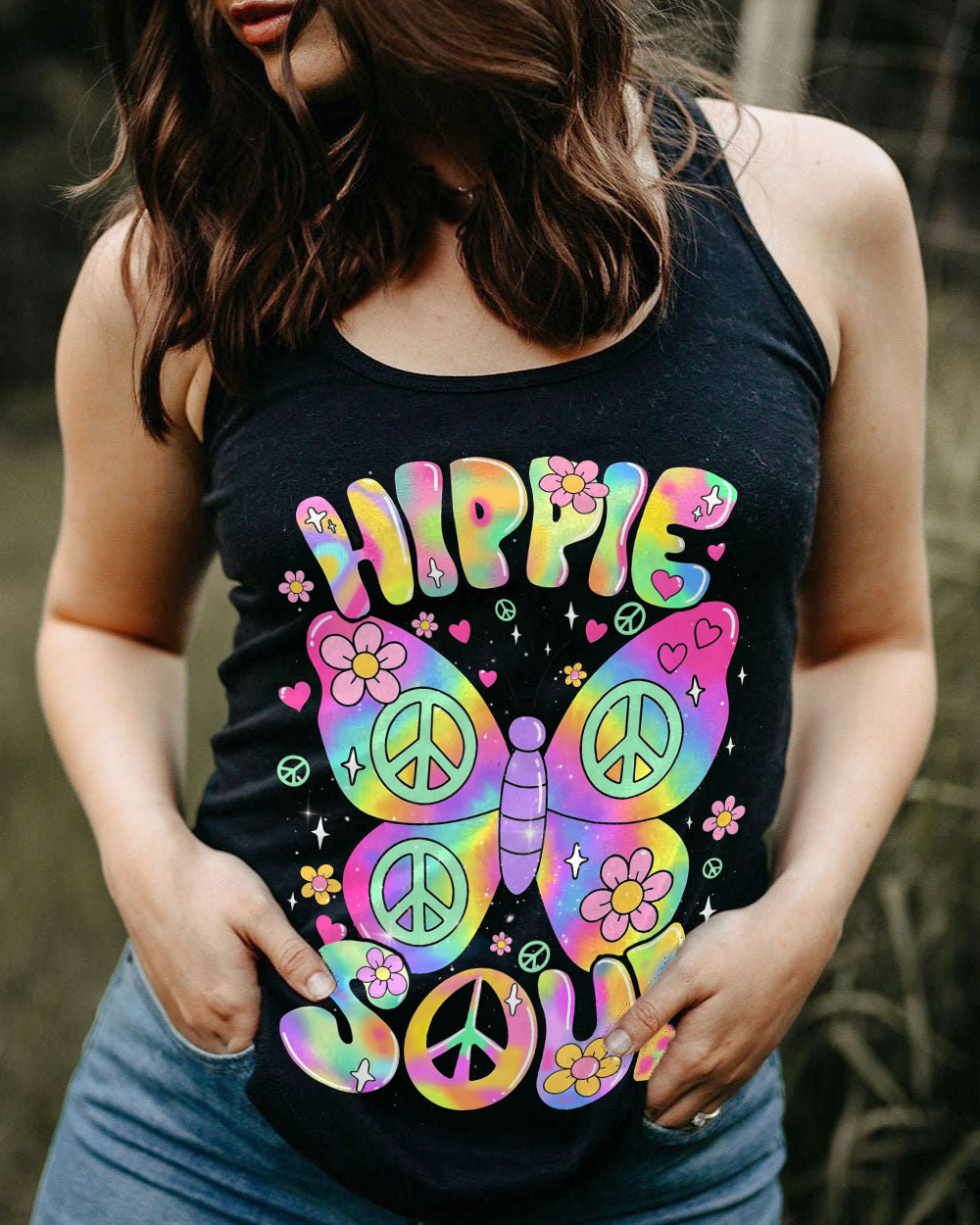 HIPPIE SOUL BUTTERFLY ALL OVER PRINT - TYQY0608252