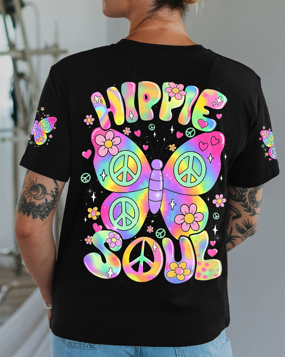 HIPPIE SOUL BUTTERFLY ALL OVER PRINT - TYQY0608252