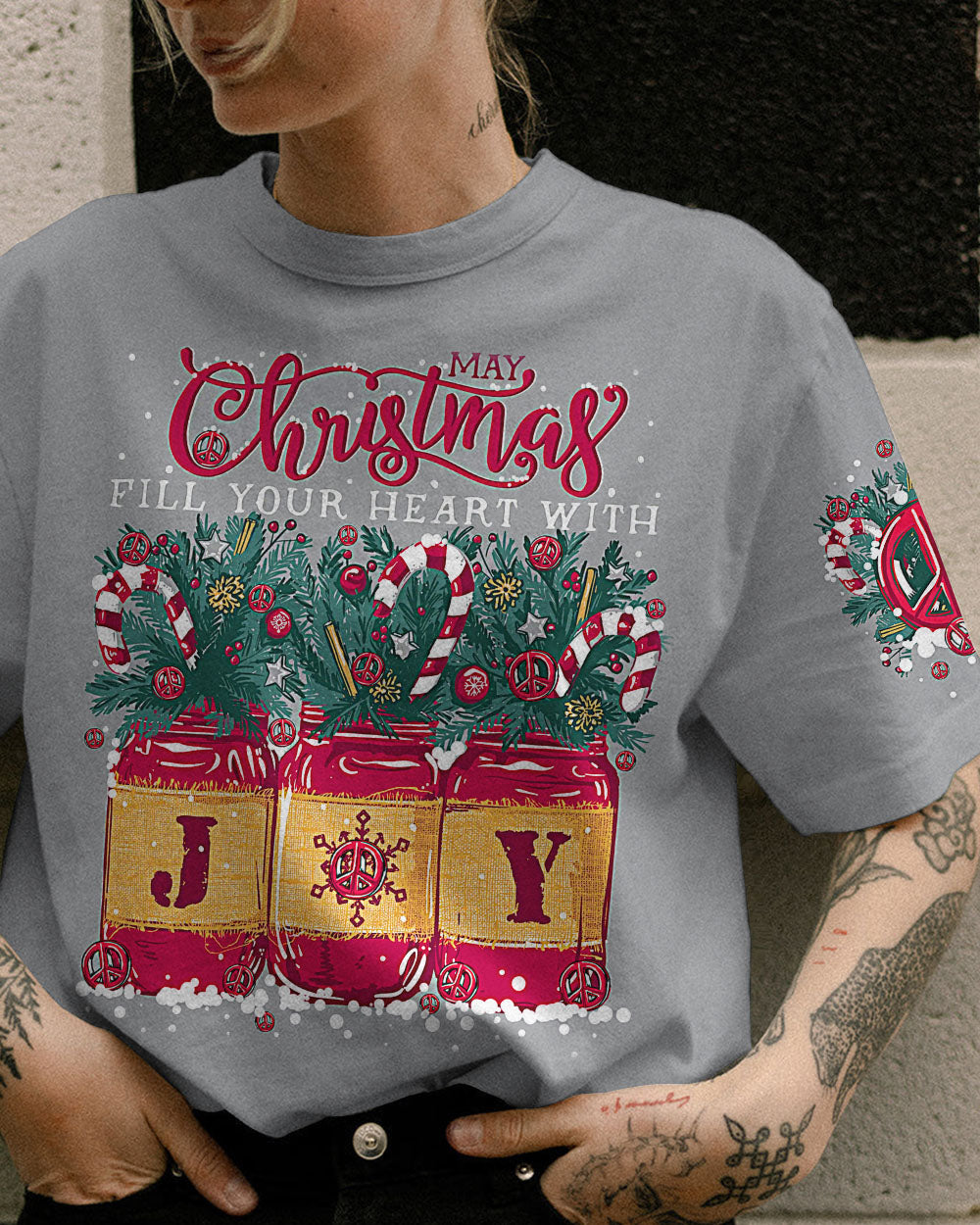 HEART WITH JOY CHRISTMAS ALL OVER PRINT - TYQY0609232