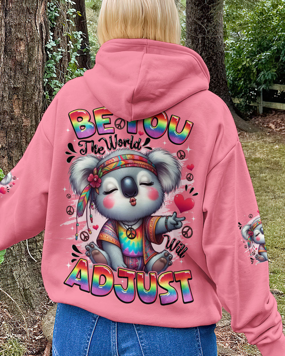BE YOU THE WORLD WILL ADJUST KOALA ALL OVER PRINT - TYQY0609251