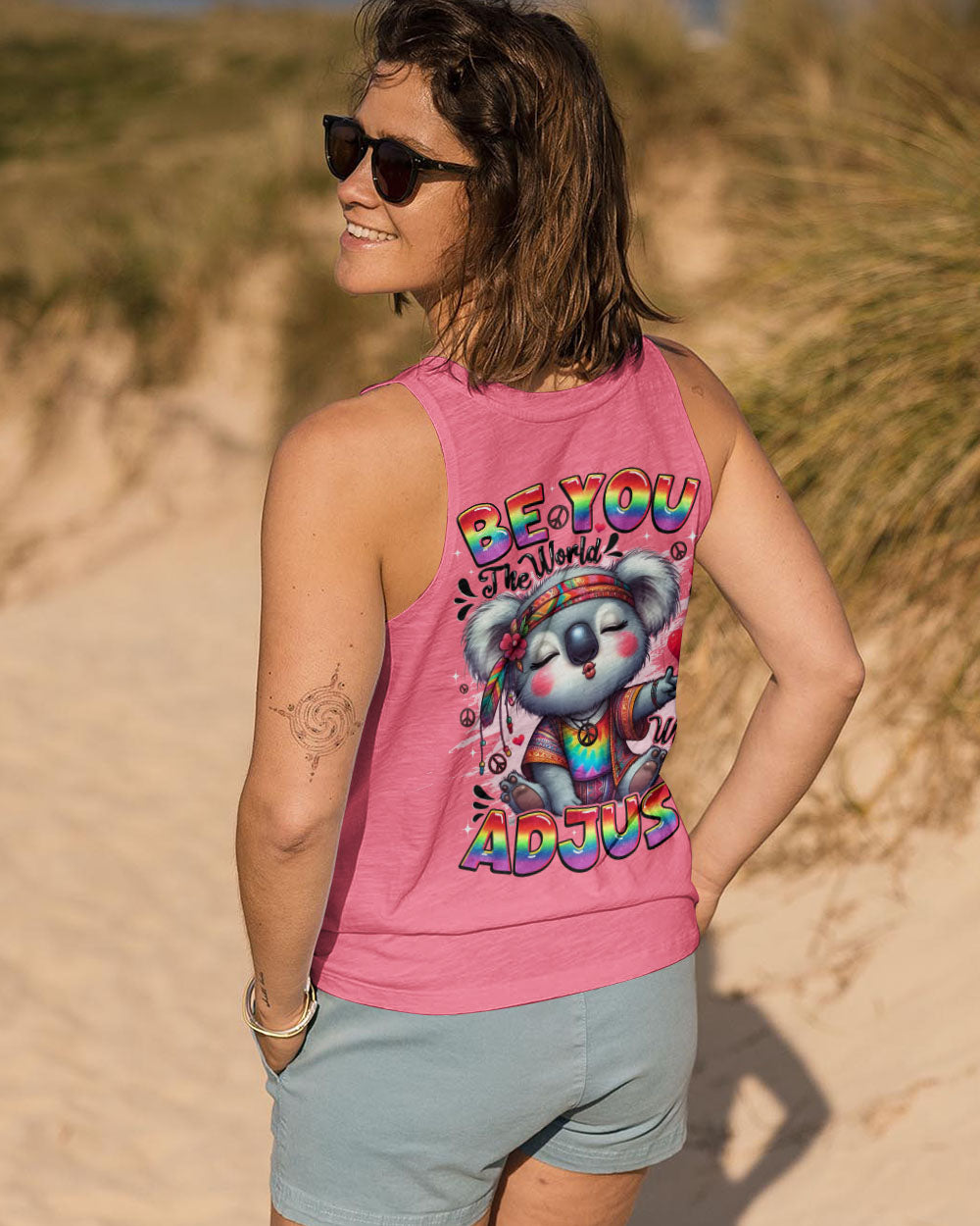 BE YOU THE WORLD WILL ADJUST KOALA ALL OVER PRINT - TYQY0609251