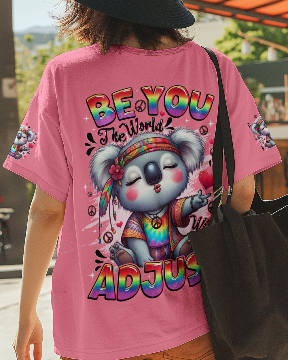 BE YOU THE WORLD WILL ADJUST KOALA ALL OVER PRINT - TYQY0609251