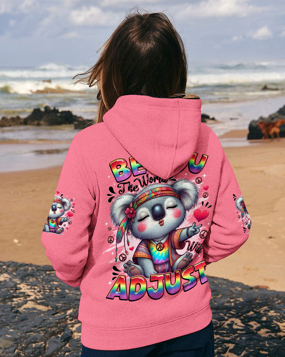 BE YOU THE WORLD WILL ADJUST KOALA ALL OVER PRINT - TYQY0609251