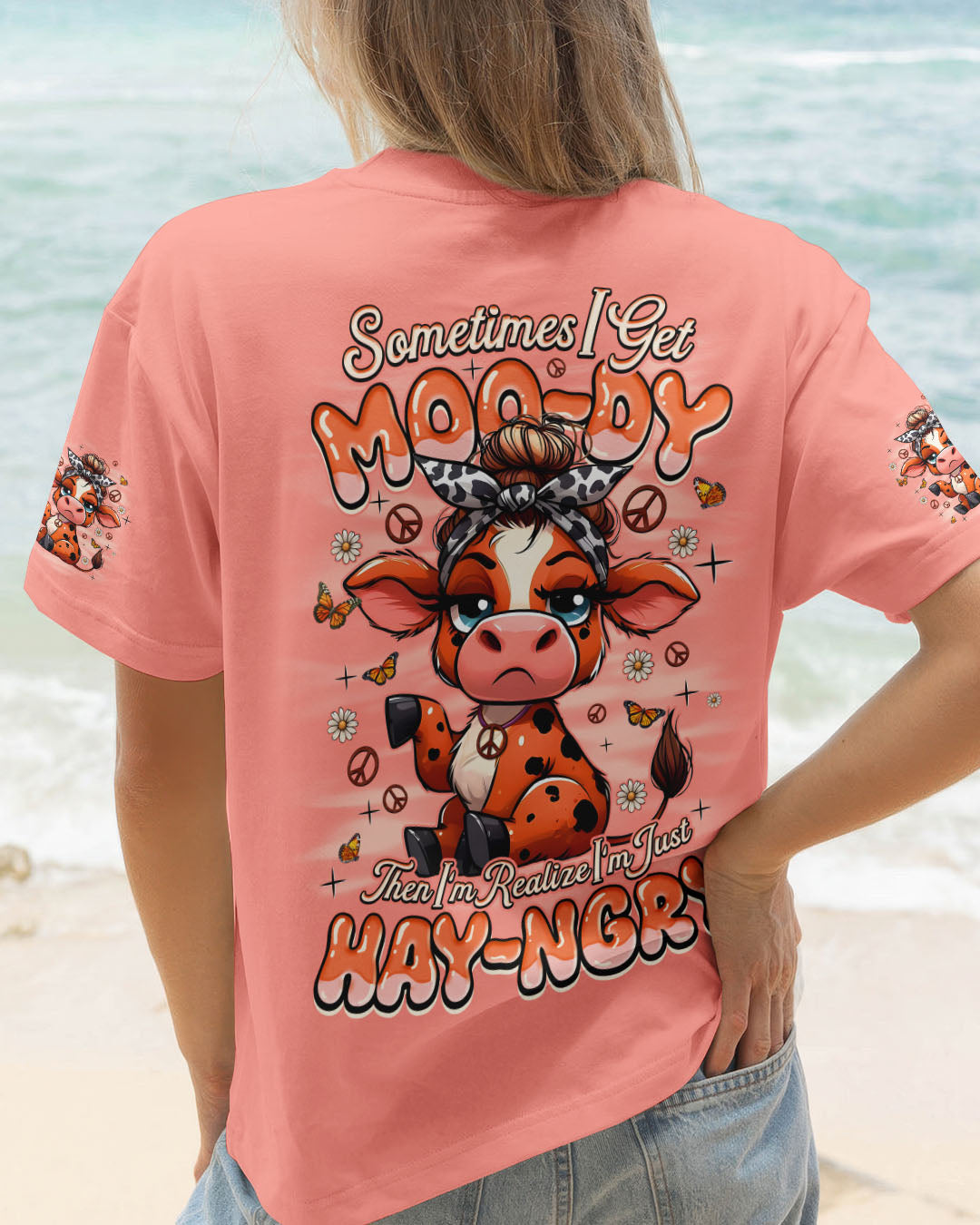 SOMETIMES I GET MOODY COW ALL OVER PRINT - TYQY0609254