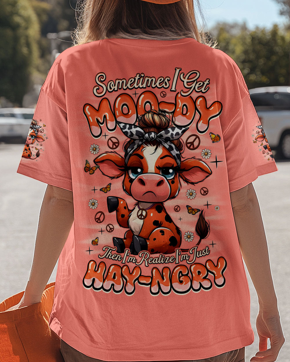 SOMETIMES I GET MOODY COW ALL OVER PRINT - TYQY0609254