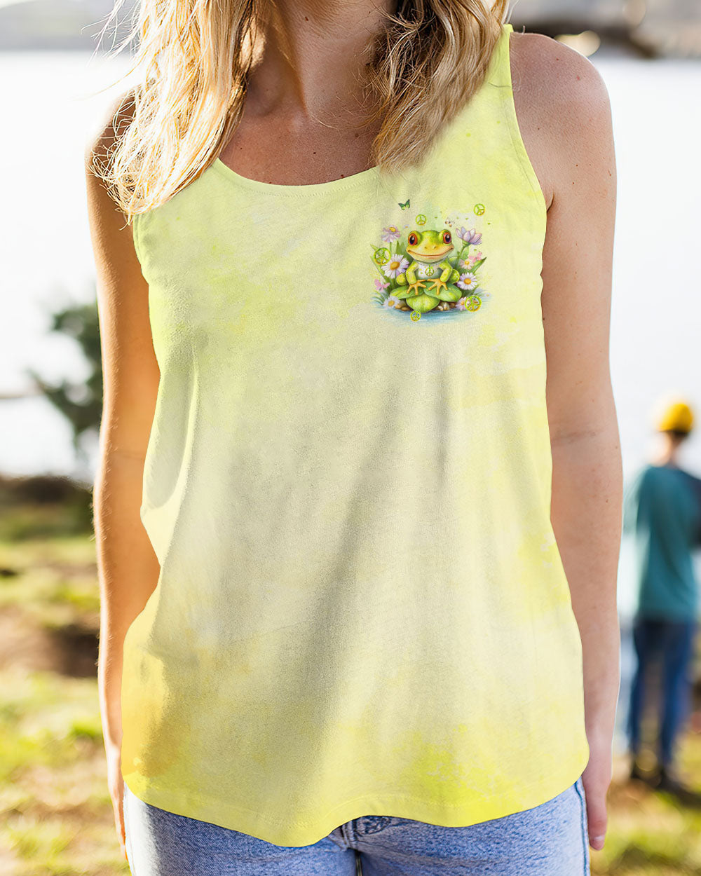 BE YOU THE WORLD WILL ADJUST FROG ALL OVER PRINT - TYQY0612233