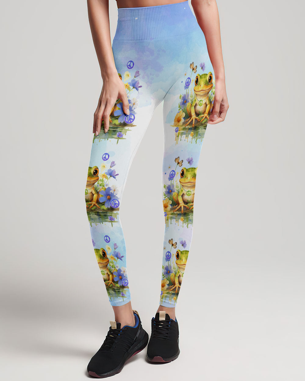 BE YOU THE WORLD WILL ADJUST FROG ALL OVER PRINT - TYQY0612234