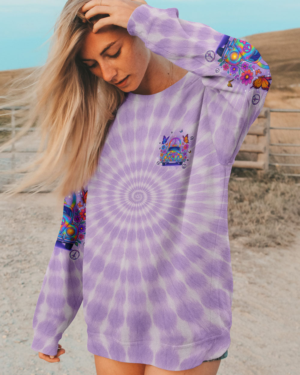 RUNNING AGAINST THE WIND TIE DYE ALL OVER PRINT - TYQY0705253