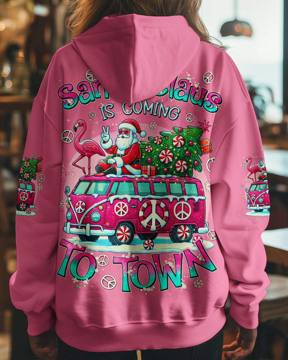 SANTA CLAUS IS COMING CHRISTMAS ALL OVER PRINT - TYQY0710244