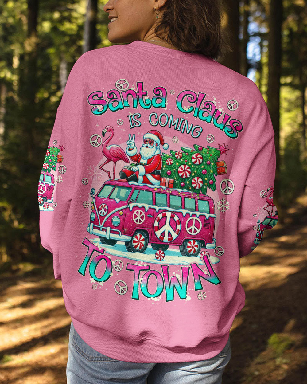 SANTA CLAUS IS COMING CHRISTMAS ALL OVER PRINT - TYQY0710244