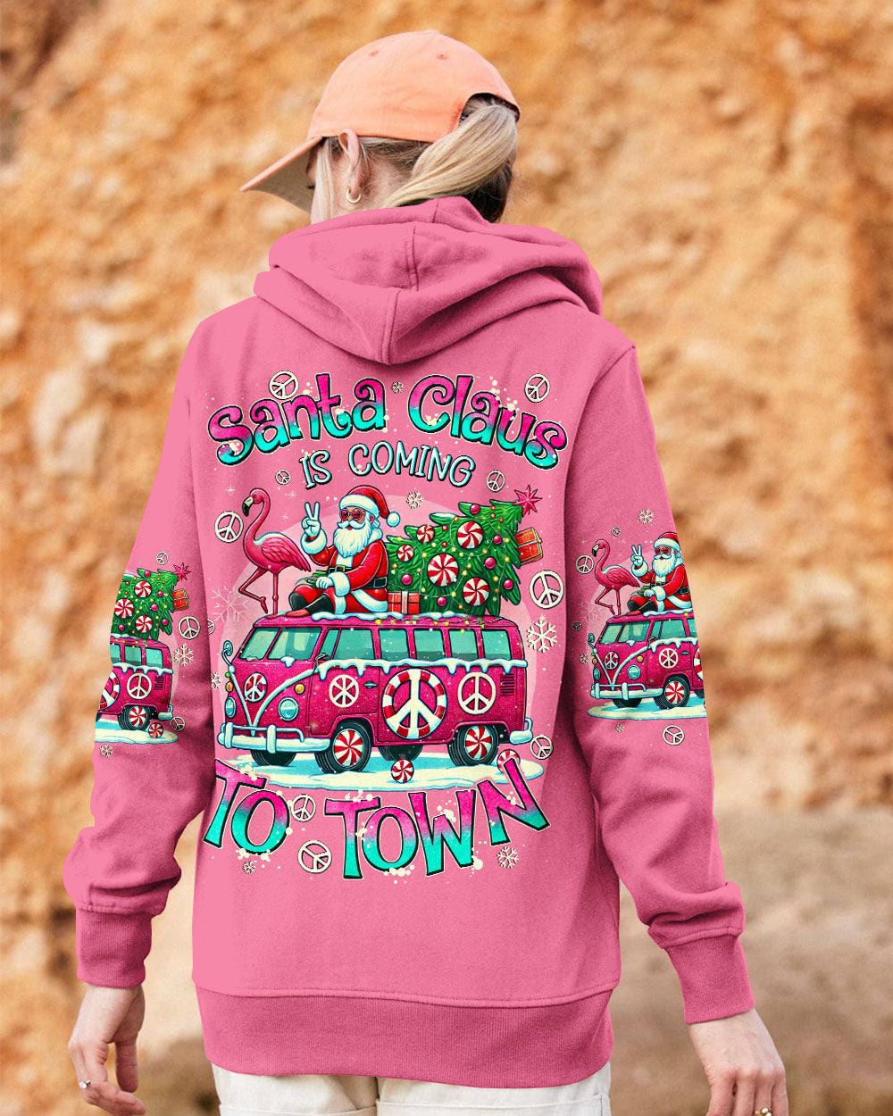 SANTA CLAUS IS COMING CHRISTMAS ALL OVER PRINT - TYQY0710244