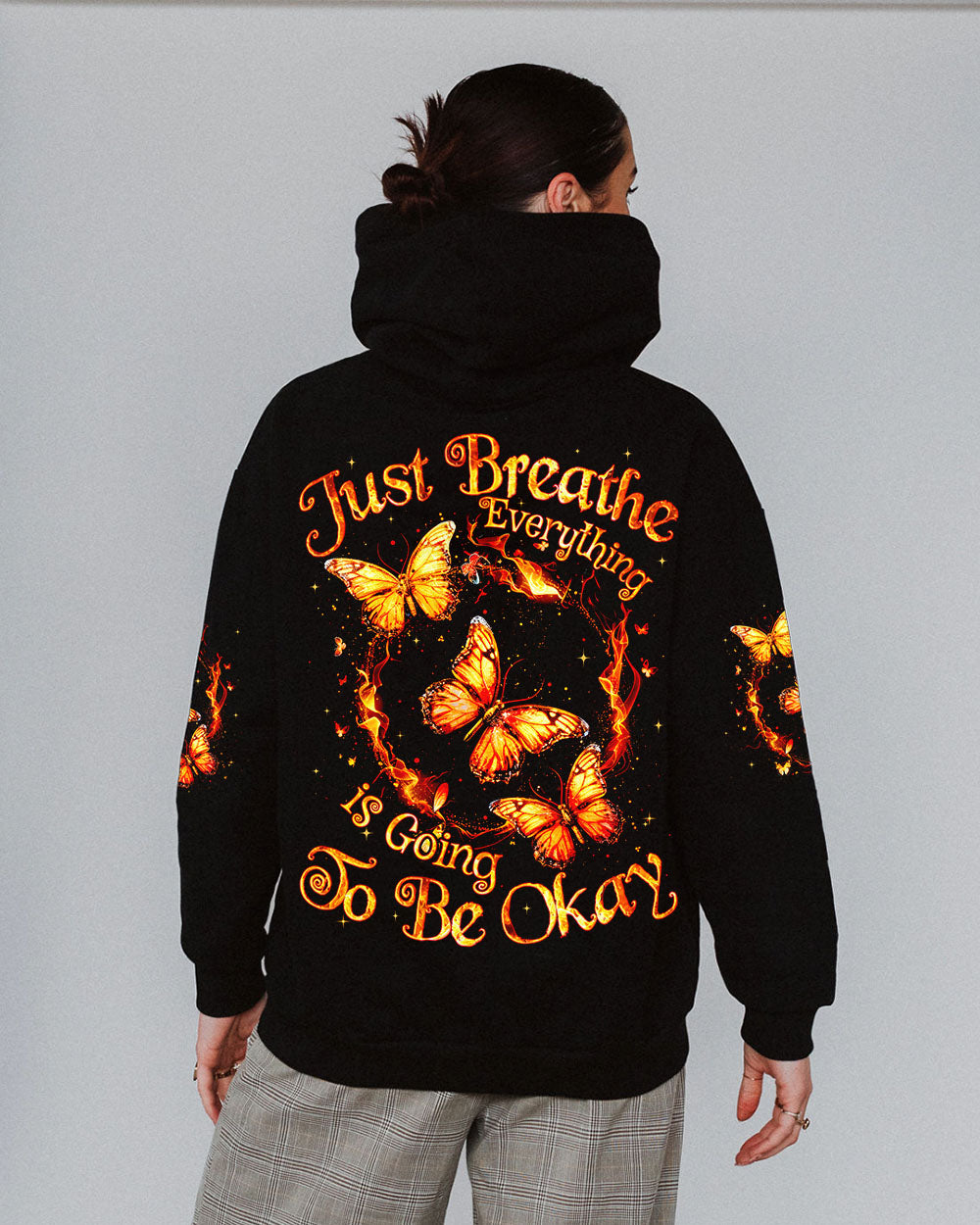 JUST BREATHE BUTTERFLY ALL OVER PRINT - TYQY0711243