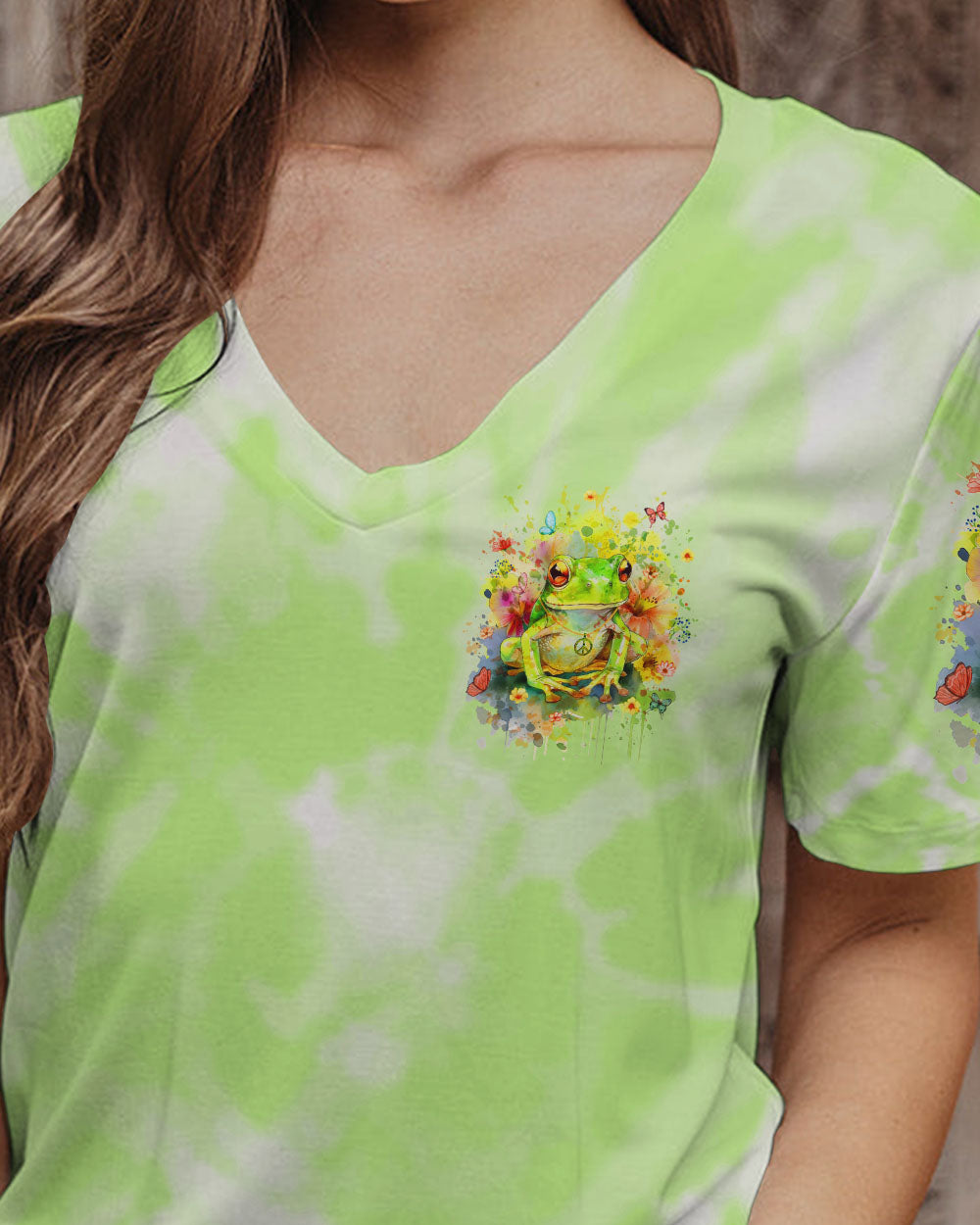BE YOU THE WORLD WILL ADJUST FROG ALL OVER PRINT - TYQY0712233