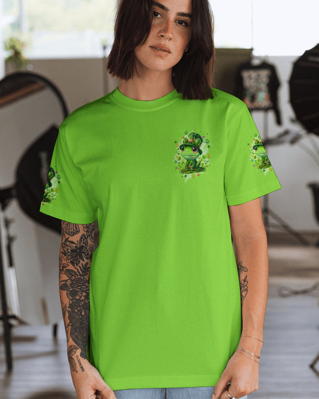 KISS ME I'M IRISH FROG PATRICK'S DAY ALL OVER PRINT - TYQY0801262