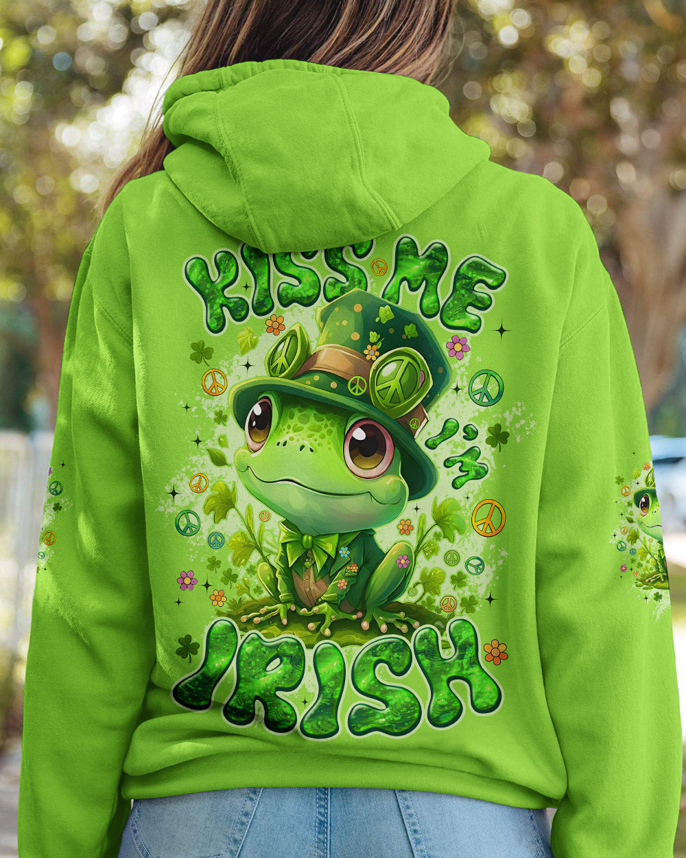 KISS ME I'M IRISH FROG PATRICK'S DAY ALL OVER PRINT - TYQY0801262