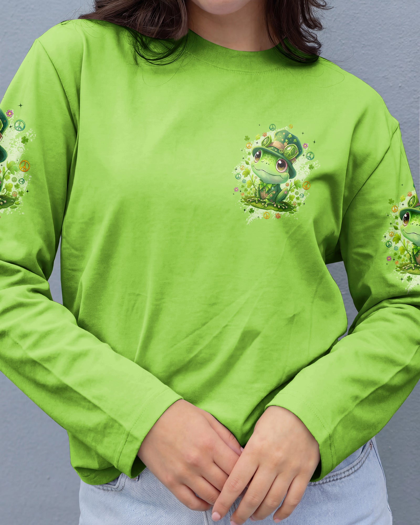KISS ME I'M IRISH FROG PATRICK'S DAY ALL OVER PRINT - TYQY0801262
