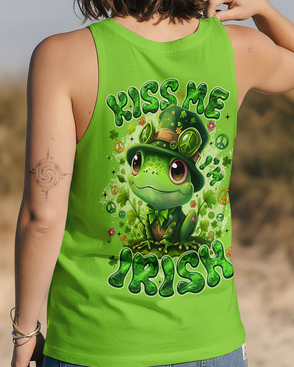 KISS ME I'M IRISH FROG PATRICK'S DAY ALL OVER PRINT - TYQY0801262