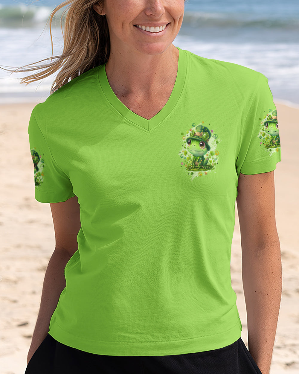 KISS ME I'M IRISH FROG PATRICK'S DAY ALL OVER PRINT - TYQY0801262