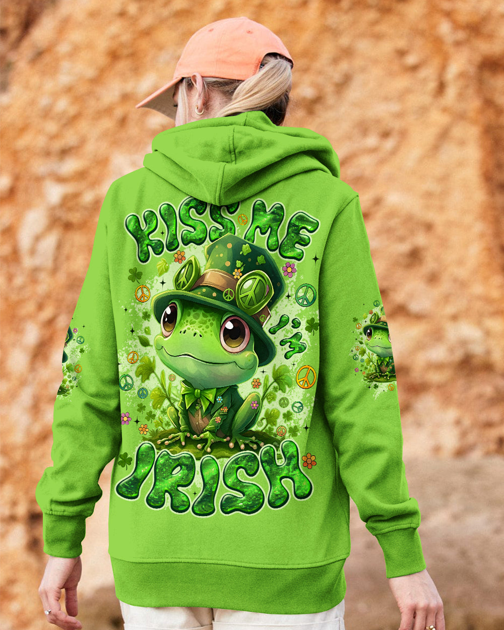 KISS ME I'M IRISH FROG PATRICK'S DAY ALL OVER PRINT - TYQY0801262