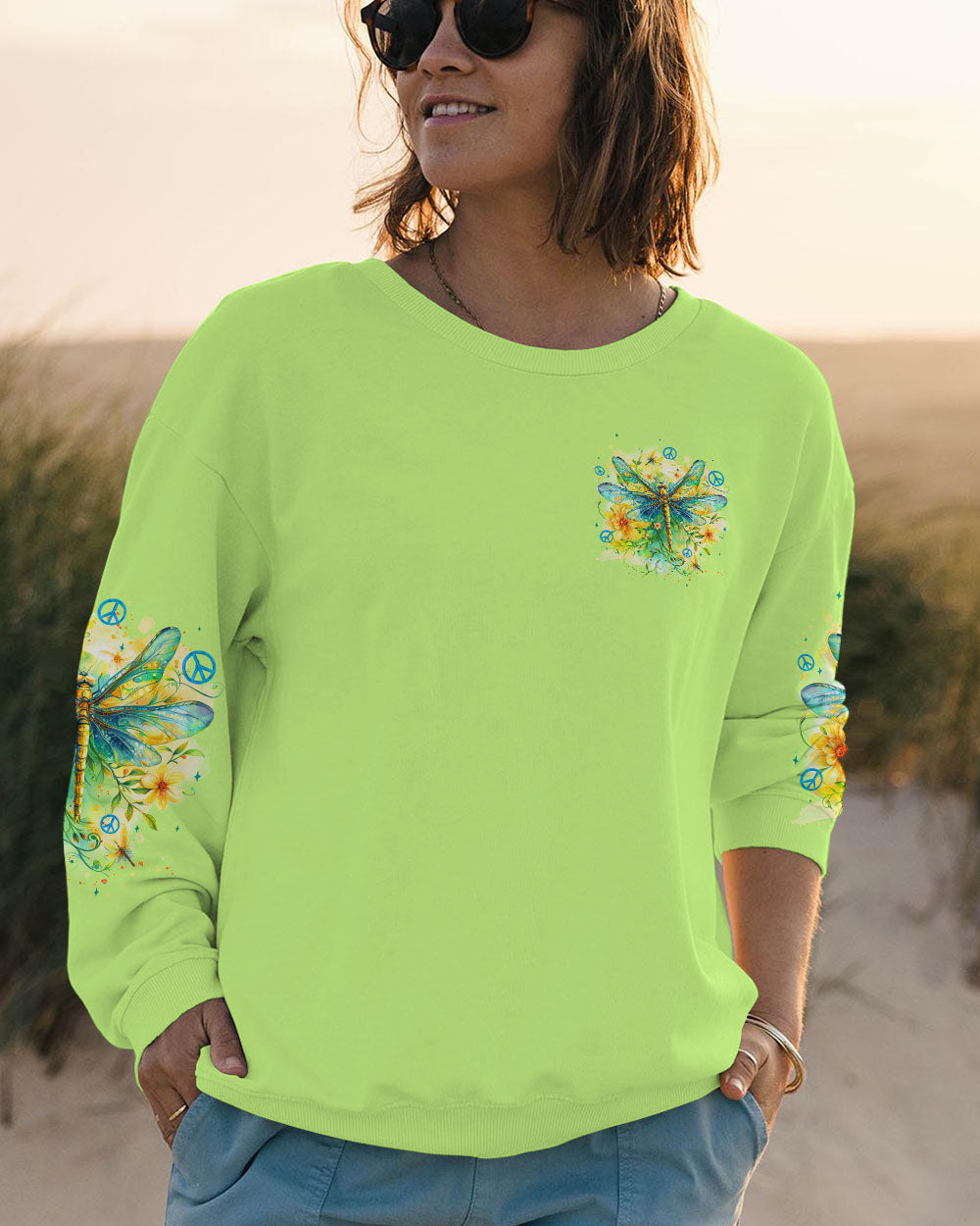 I BELIEVE THERE ARE ANGELS AMONG US DRAGONFLY ALL OVER PRINT - TYQY0804244