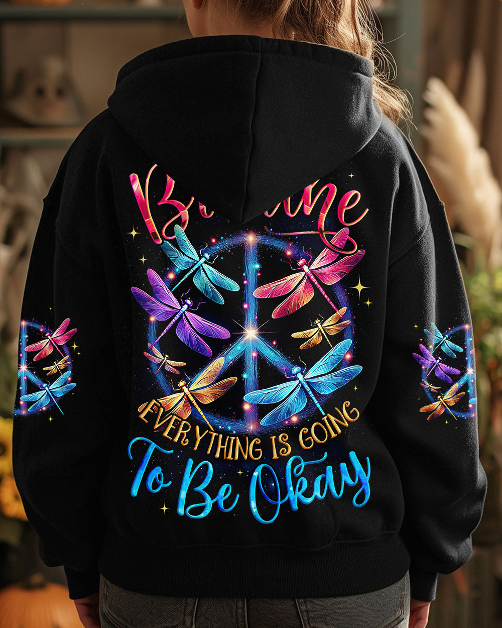 JUST BREATHE DRAGONFLIES ALL OVER PRINT - TYQY0804251