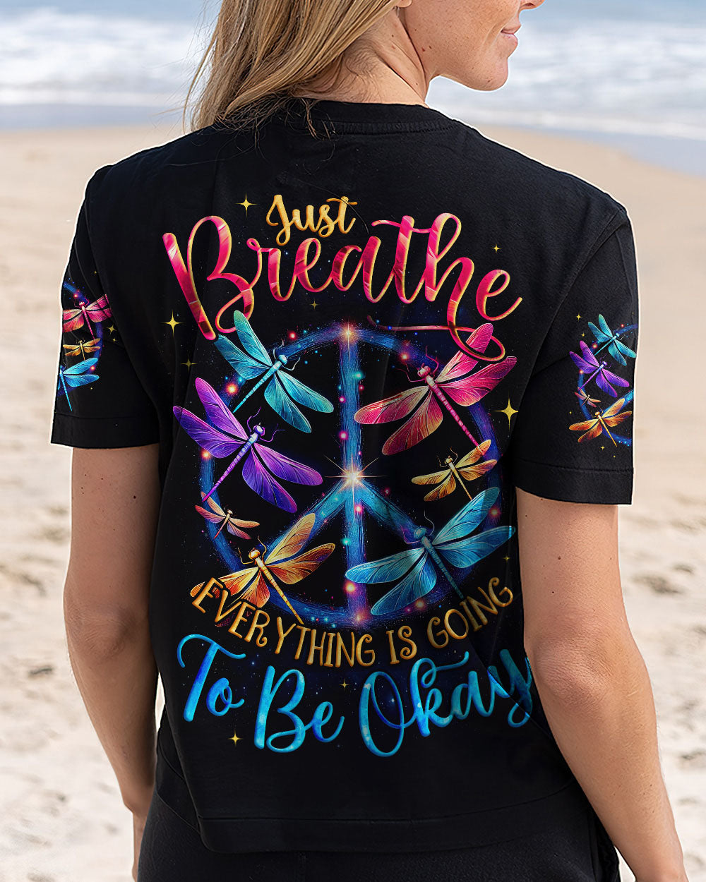 JUST BREATHE DRAGONFLIES ALL OVER PRINT - TYQY0804251