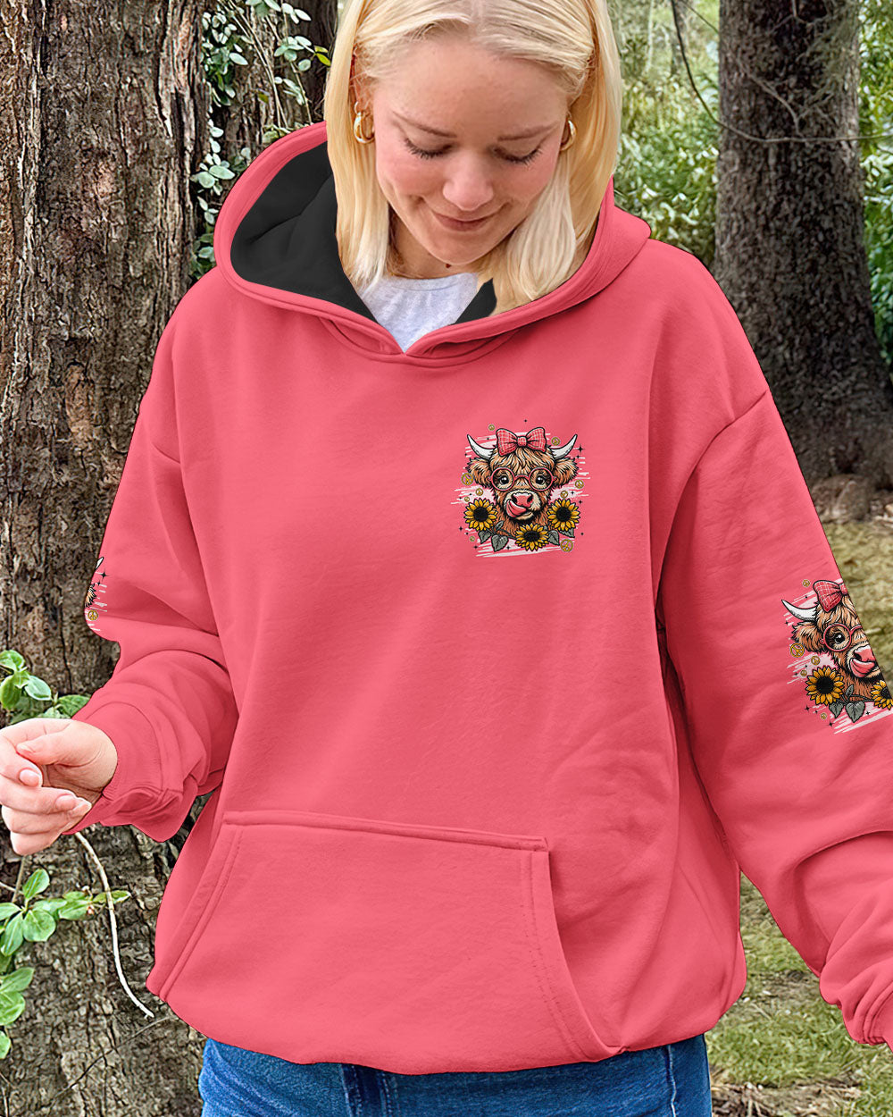DO WHAT MAKES YOU HAPPY COW HIPPIE ALL OVER PRINT - TYQY0806251