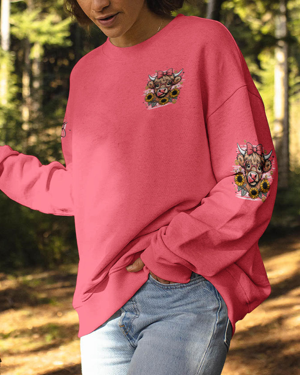 DO WHAT MAKES YOU HAPPY COW HIPPIE ALL OVER PRINT - TYQY0806251