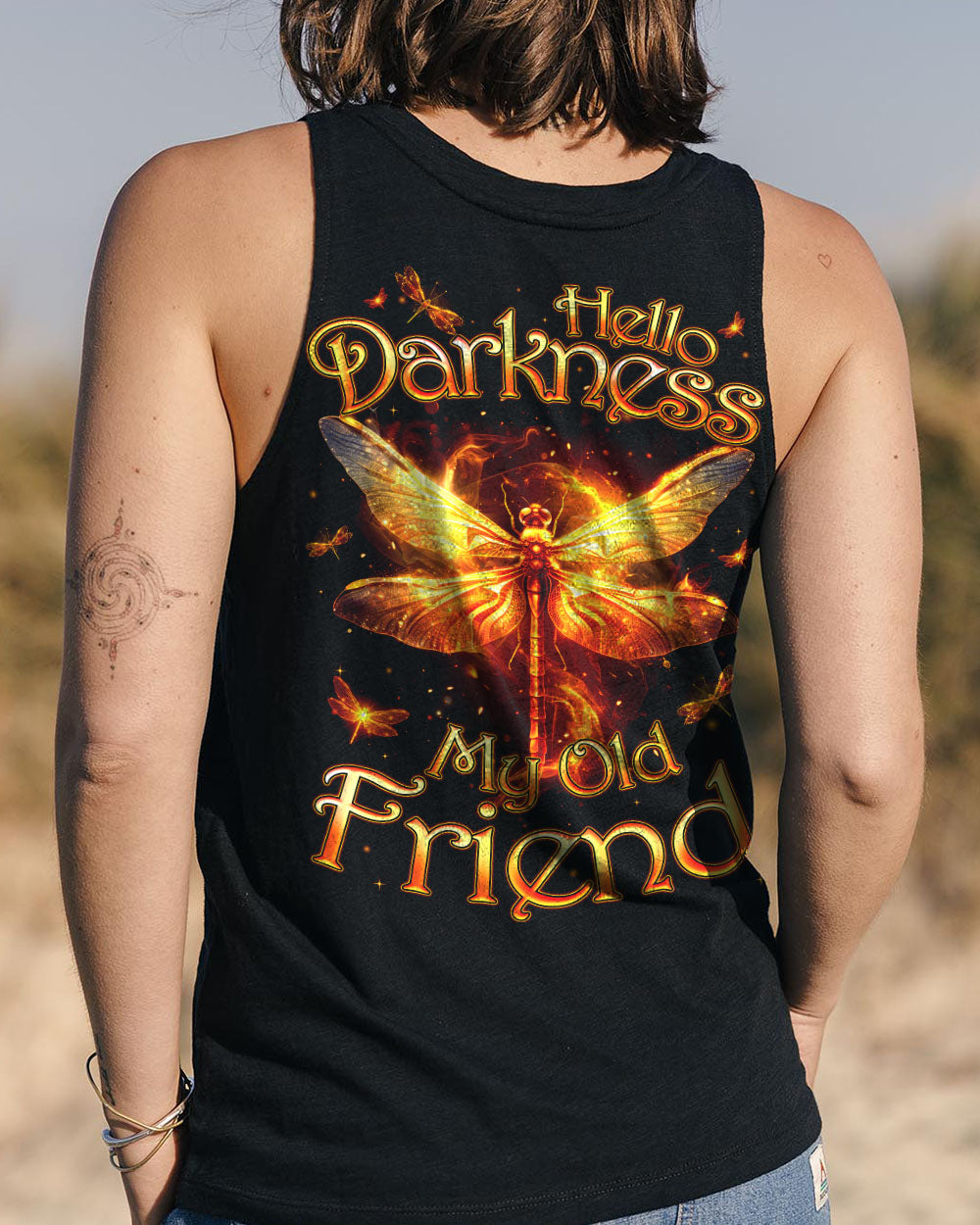 HELLO DARKNESS MY OLD FRIEND DRAGONFLIES ALL OVER PRINT - TYQY0811243