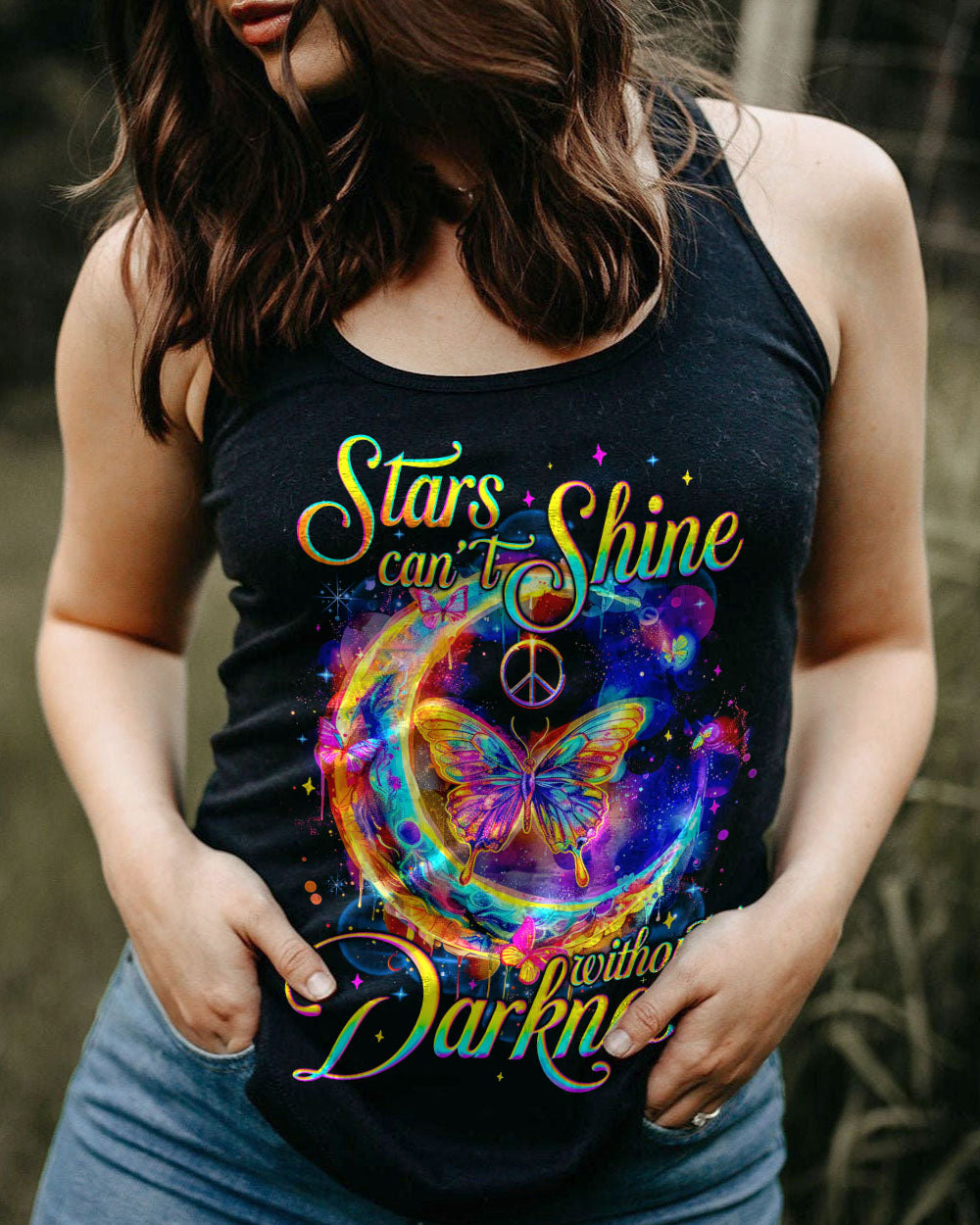 STARS CAN'T SHINE WITHOUT DARKNESS BUTTERFLY ALL OVER PRINT - TYQY0903241