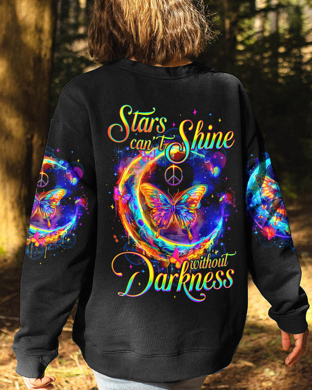 STARS CAN'T SHINE WITHOUT DARKNESS BUTTERFLY ALL OVER PRINT - TYQY0903241