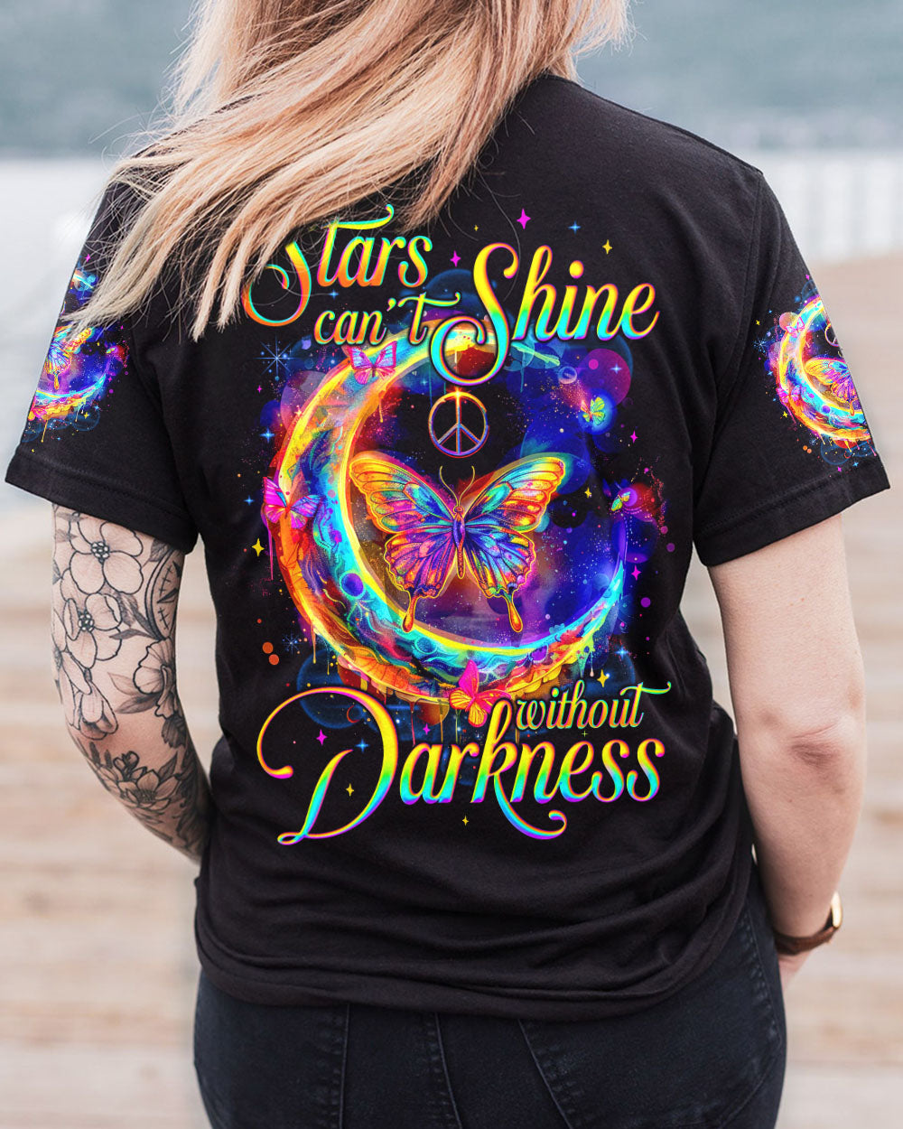 STARS CAN'T SHINE WITHOUT DARKNESS BUTTERFLY ALL OVER PRINT - TYQY0903241