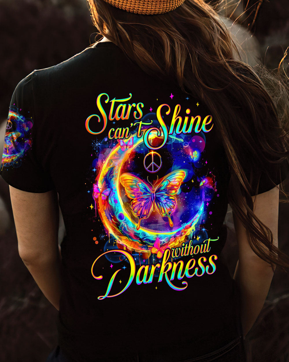 STARS CAN'T SHINE WITHOUT DARKNESS BUTTERFLY ALL OVER PRINT - TYQY0903241