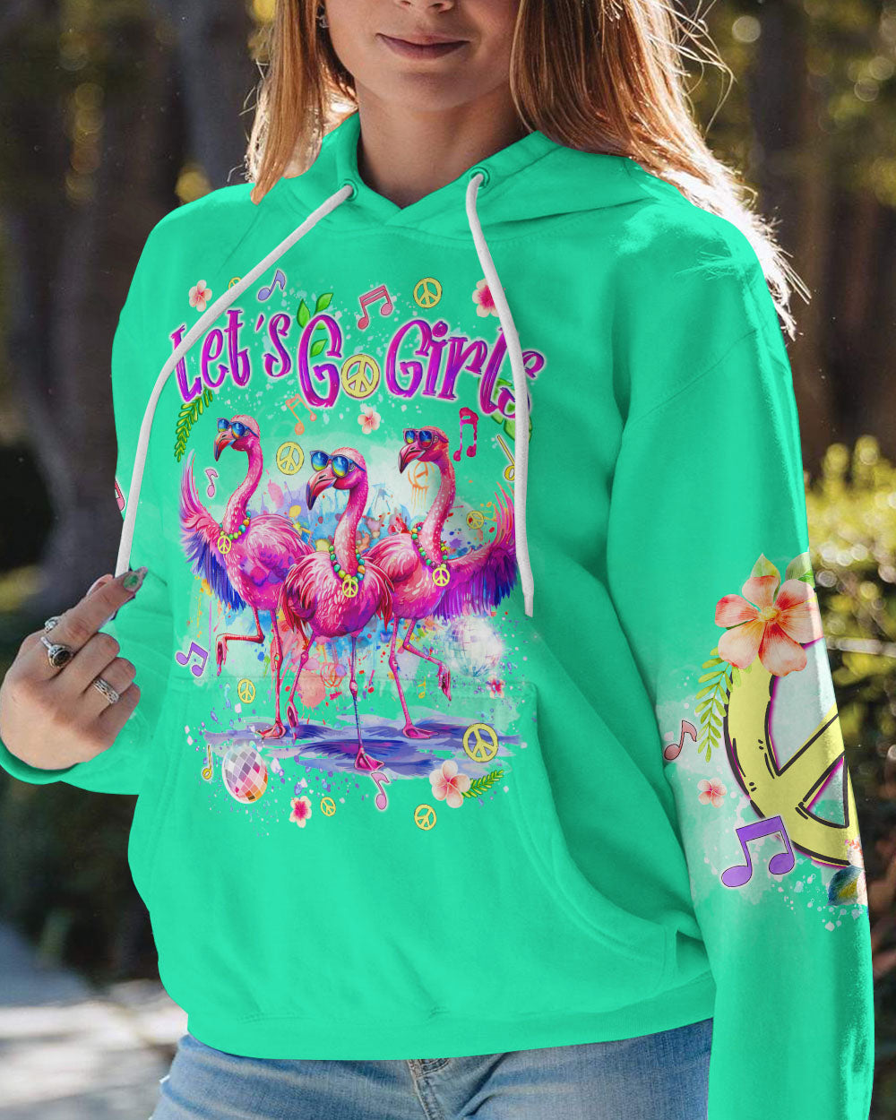 LET'S GO GIRLS FLAMINGO ALL OVER PRINT - TYQY0904242