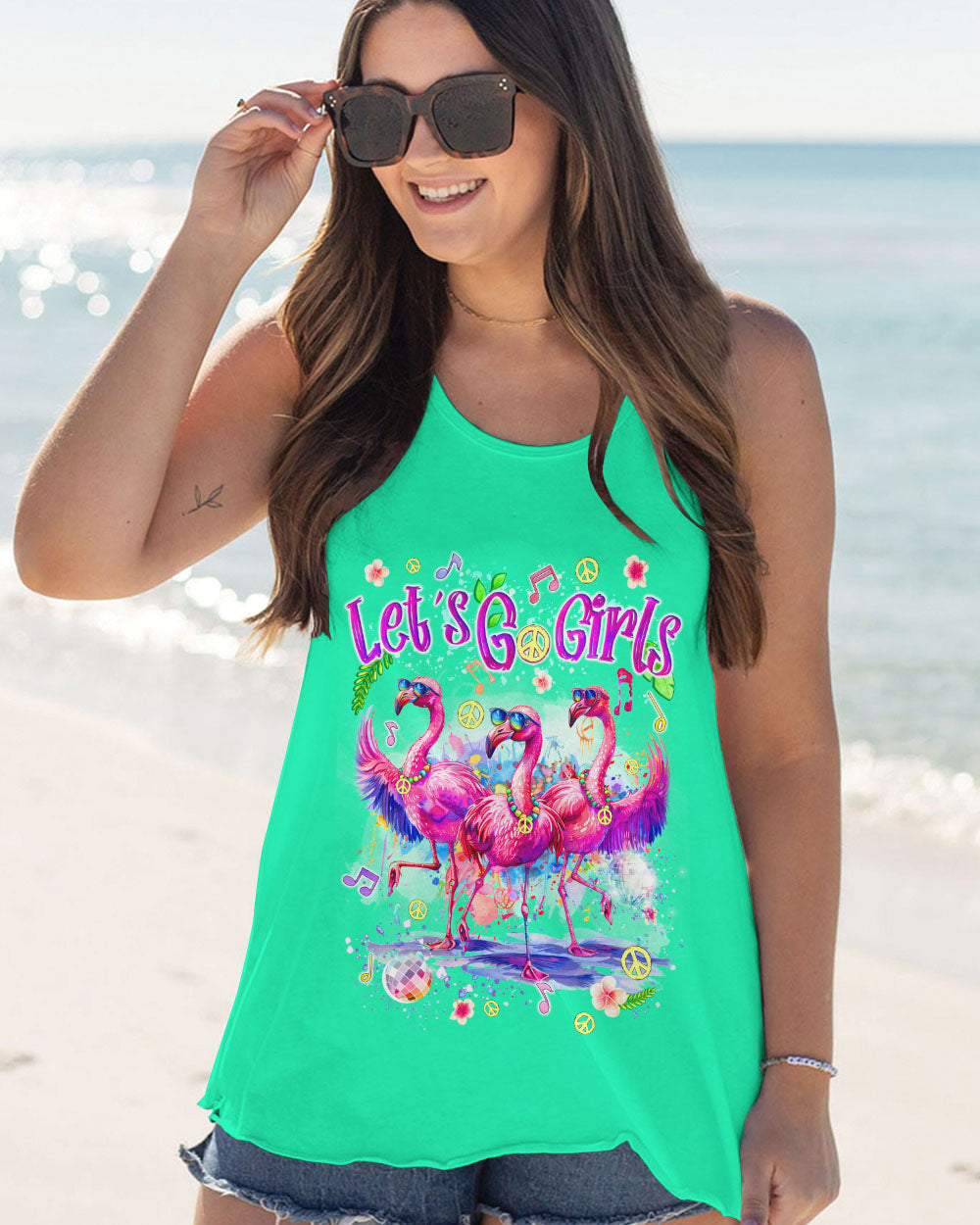 LET'S GO GIRLS FLAMINGO ALL OVER PRINT - TYQY0904242