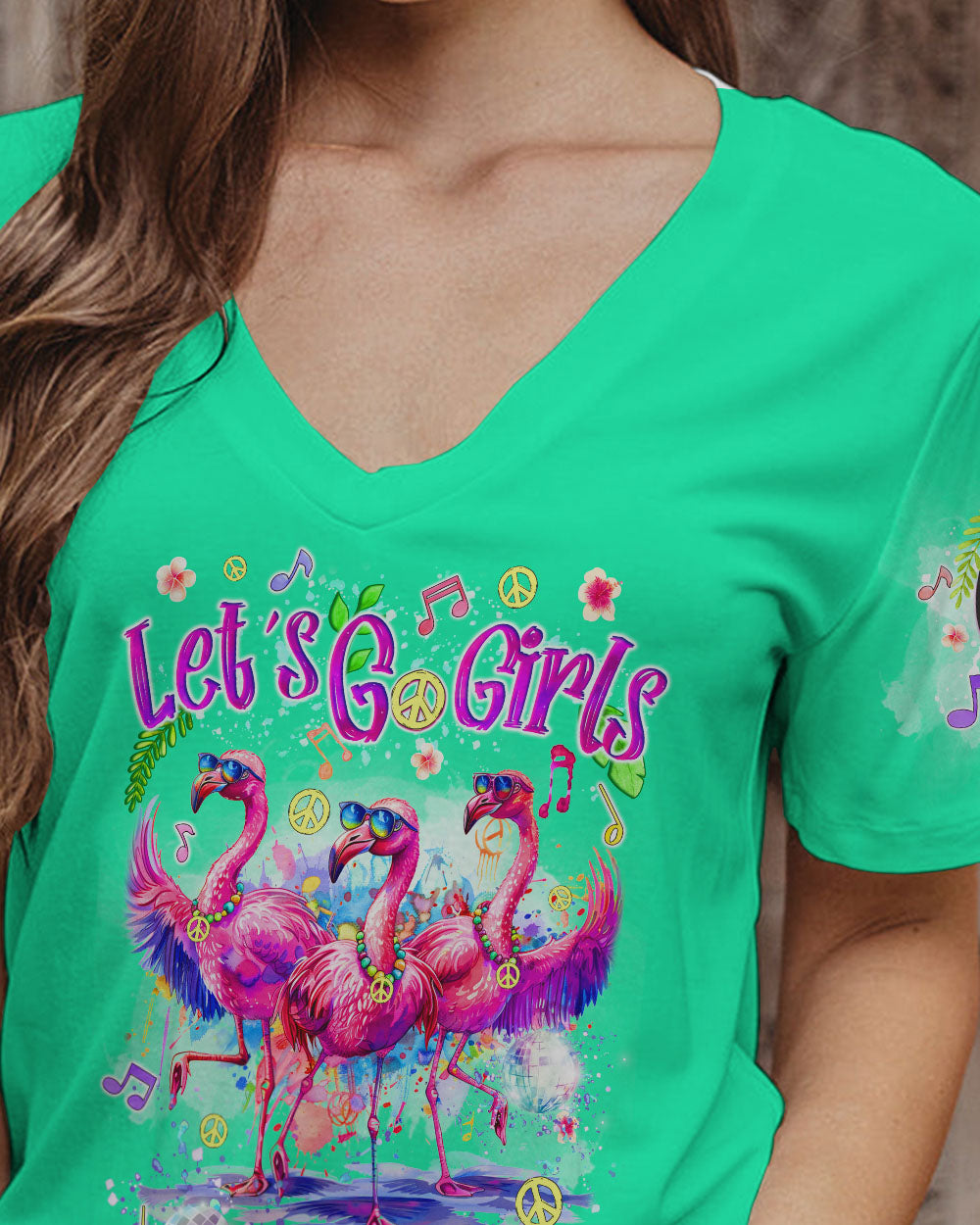 LET'S GO GIRLS FLAMINGO ALL OVER PRINT - TYQY0904242