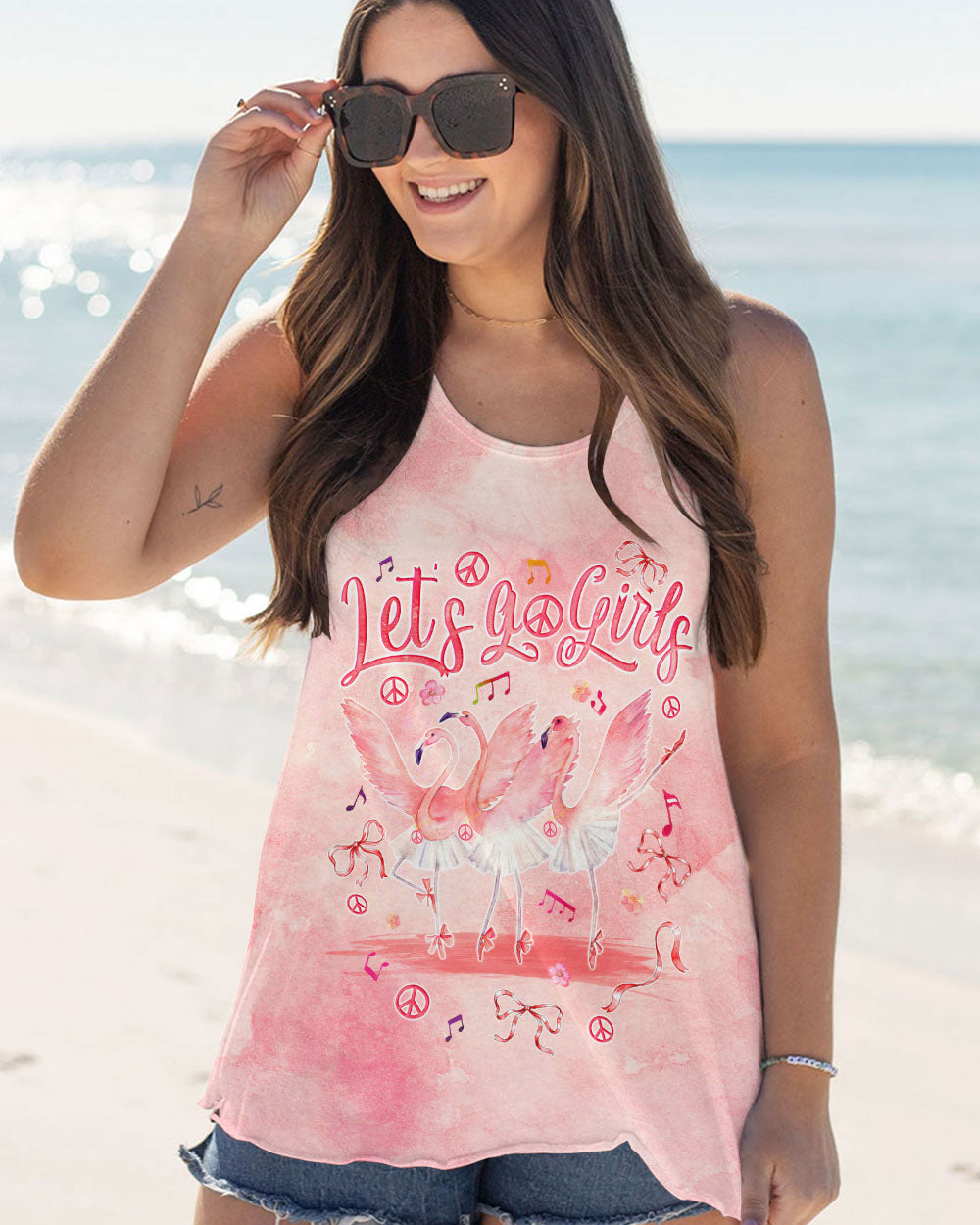 LET'S GO GIRLS BALLET FLAMINGO ALL OVER PRINT - TYQY0904243