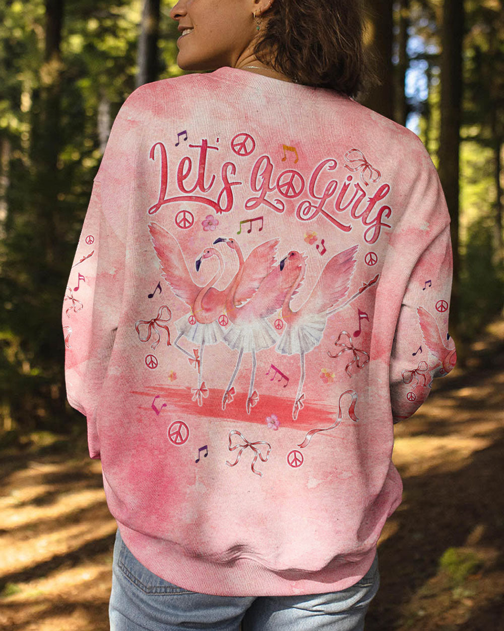 LET'S GO GIRLS BALLET FLAMINGO ALL OVER PRINT - TYQY0904243