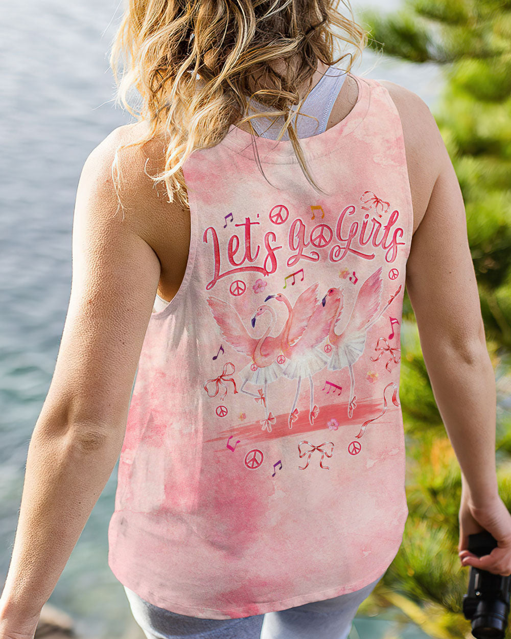 LET'S GO GIRLS BALLET FLAMINGO ALL OVER PRINT - TYQY0904243