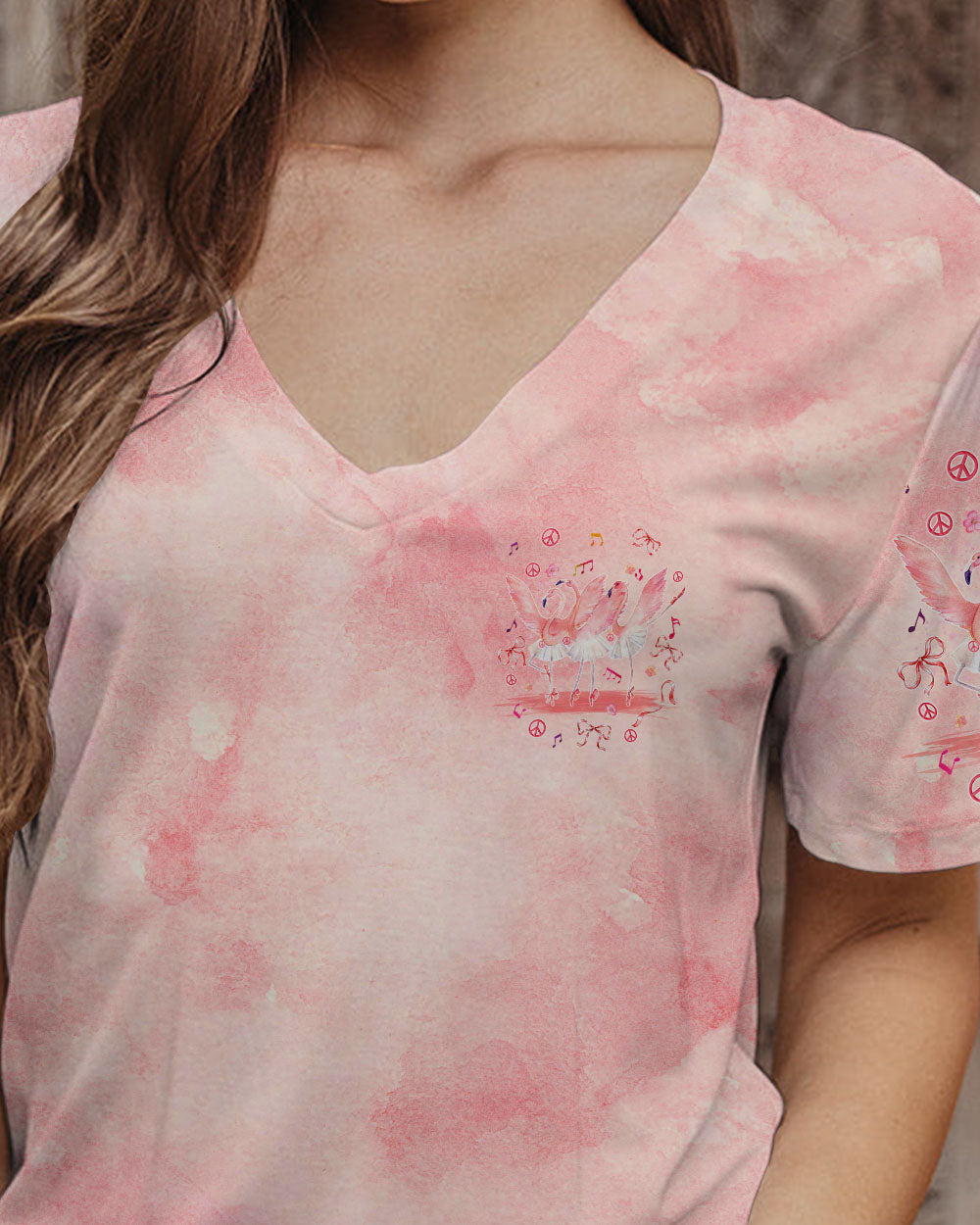 LET'S GO GIRLS BALLET FLAMINGO ALL OVER PRINT - TYQY0904243