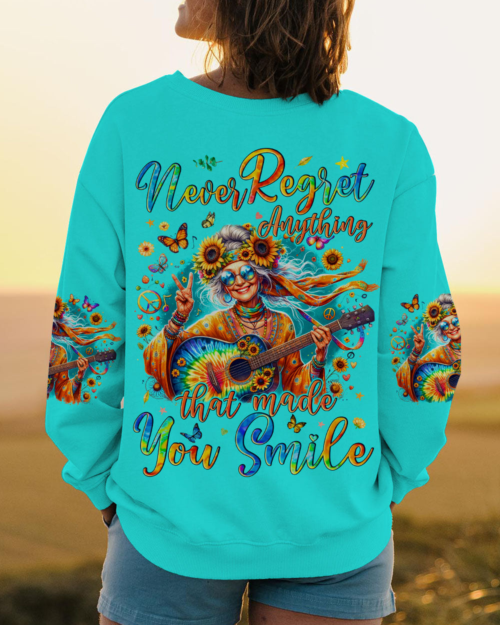 NEVER REGRET ANYTHING THAT MADE YOU SMILE ALL OVER PRINT - TYQY0905243